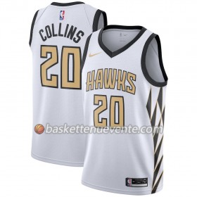 Maillot Basket Atlanta Hawks John Collins 20 2018-19 Nike City Edition Blanc Swingman - Homme